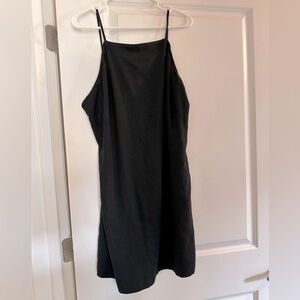Abercrombie Open Back linen Slip dress